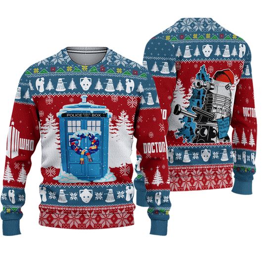 Discover Doctor Who Merry Christmas Ugly Sweater