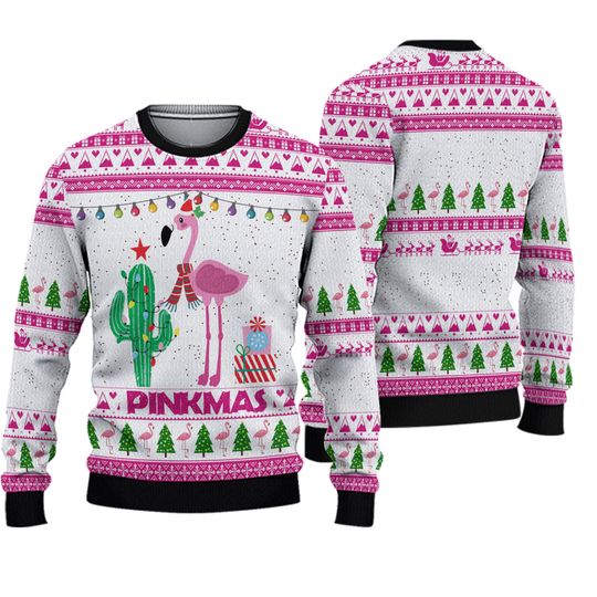 Discover Christmas Gift, Merry Pinkmas Ugly Christmas Sweater