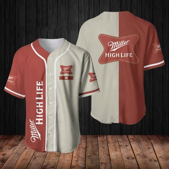 Discover Personalized Miller Highlife Baseball Jersey