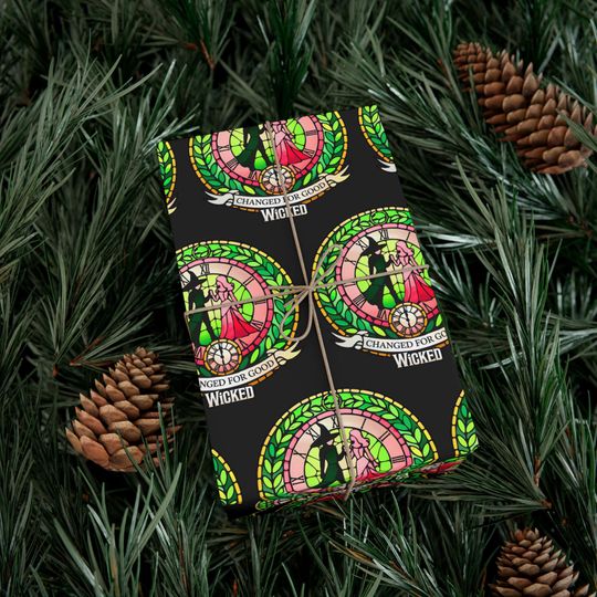 Discover Wicked Movie Wrapping Paper, Defying Gravity Wicked Movie Fan Gift