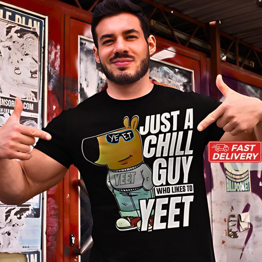 Discover Just A Chill Guy T-Shirt Just A Chill Guy Who Likes To YEET Wrestling T-Shirt