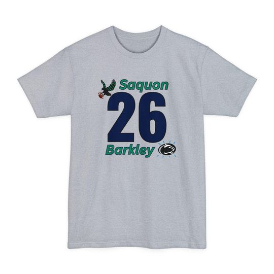 Discover Saquon Barkley PSU x Eagles Tall Jersey Shirt