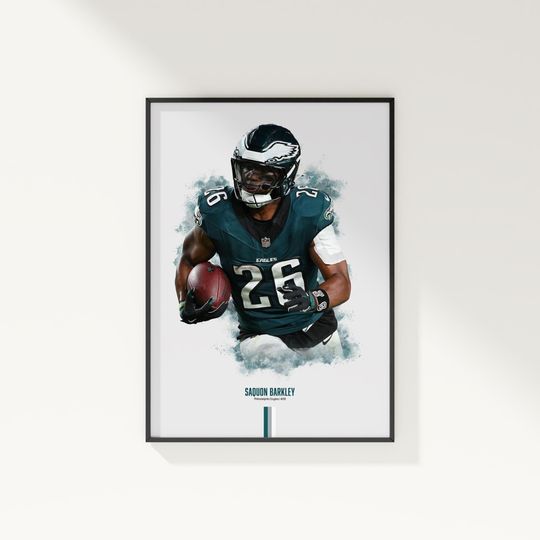 Discover Saquon Barkley Poster, football Poster, American Football Poster