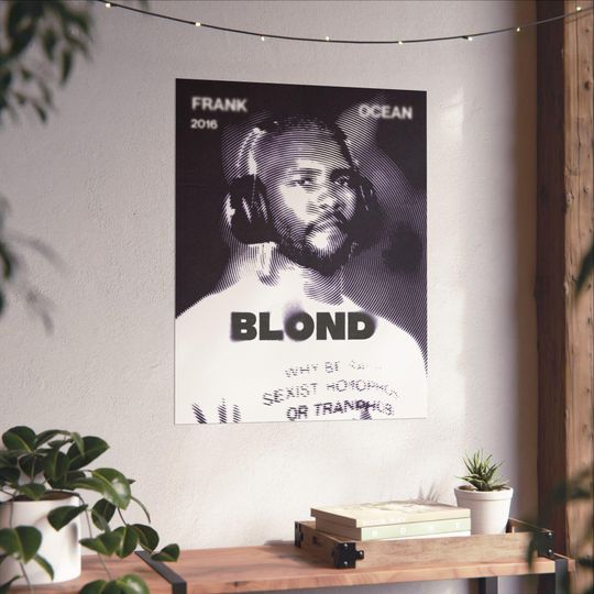 Discover Frank Ocean Blond Poster Print, Blond Poster, Frank Ocean Wall Art