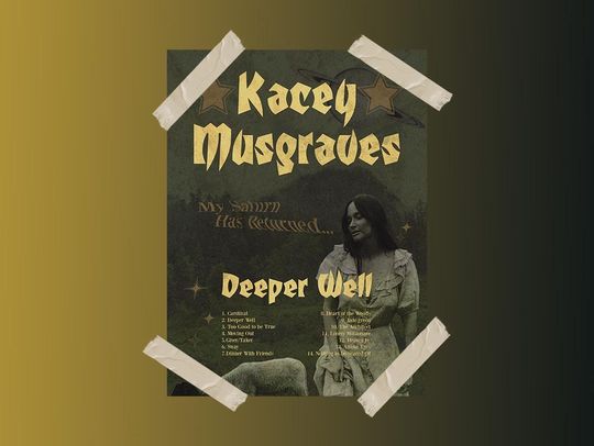 Discover Kacey Musgraves Deeper Well Rolled Posters, Home Decor, Music Lover