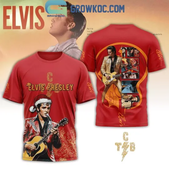 Discover Elvis Presley Love Me In Christmas Time 2024  T-shirt 3D