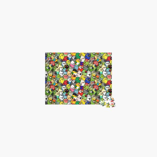Discover Everybirdy Pattern Jigsaw Puzzle
