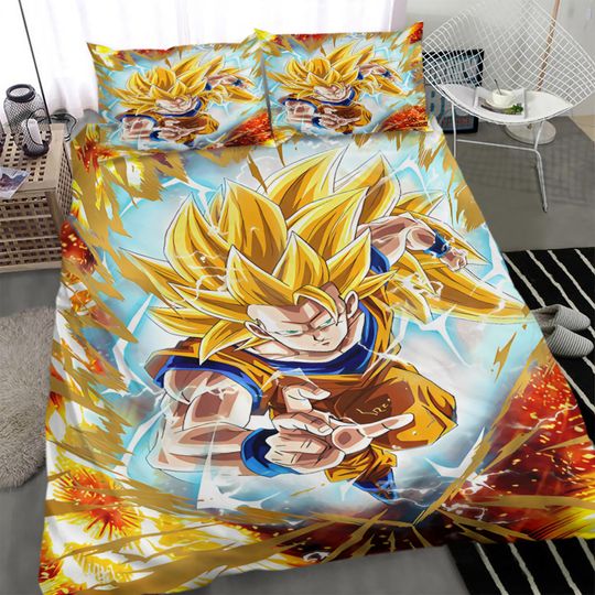 Discover Dragon Ball Goku Super Saiyan 3 Anime Bedding Set