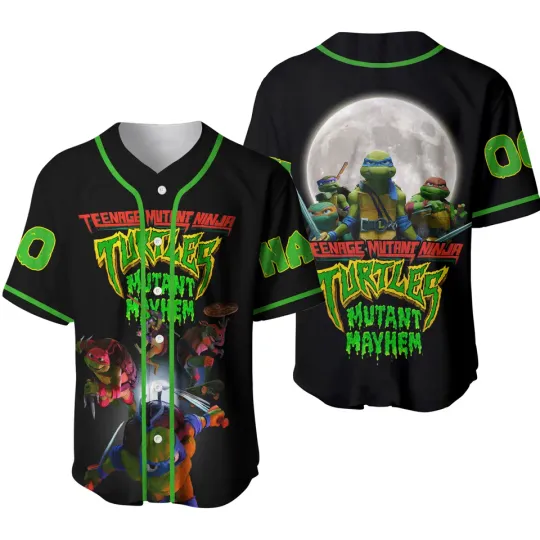 Discover Ninja Turtles Family Baseball Jersey Shirt
