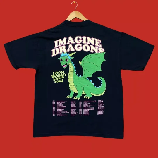 Discover Imagine Dragons 2025 Loom World Tour T-shirt