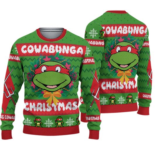 Discover Raphael TMNT Teenage Mutant Ninja Turtles Ugly Christmas Sweater