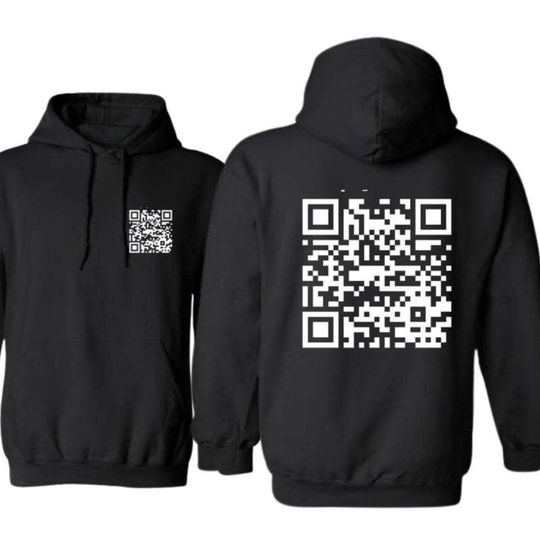 Discover Funny QR Code F.U. Hoodie - Unique Gift
