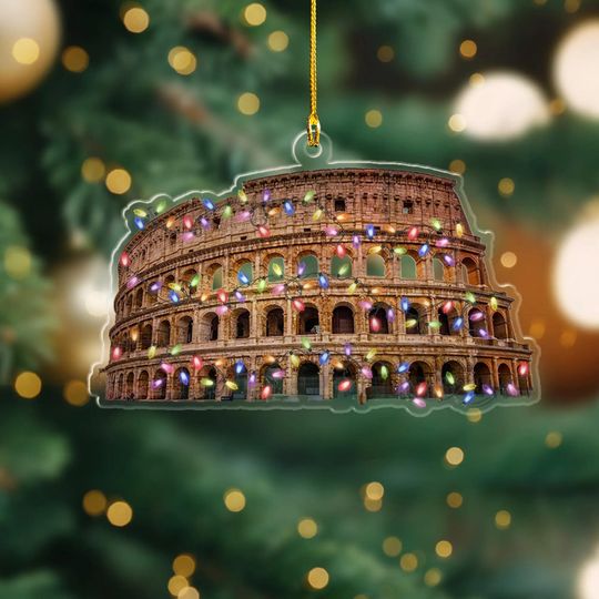 Discover The Colosseum Christmas Ornament, The Colosseum Travel Ornament
