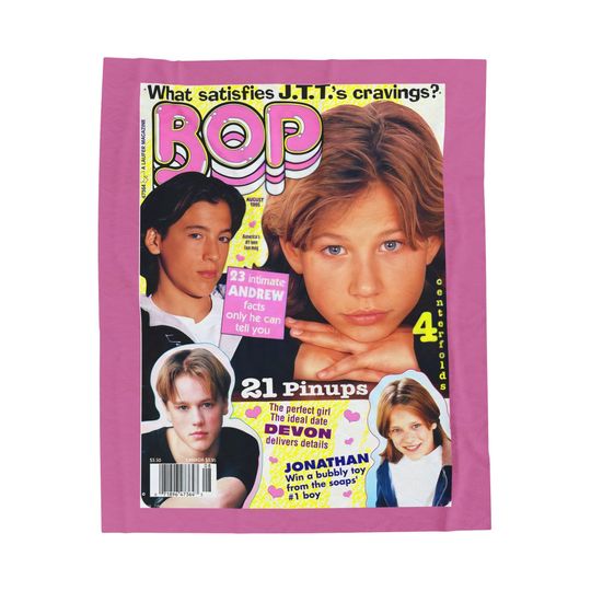 Discover Bop magazine '90s Cover Blanket