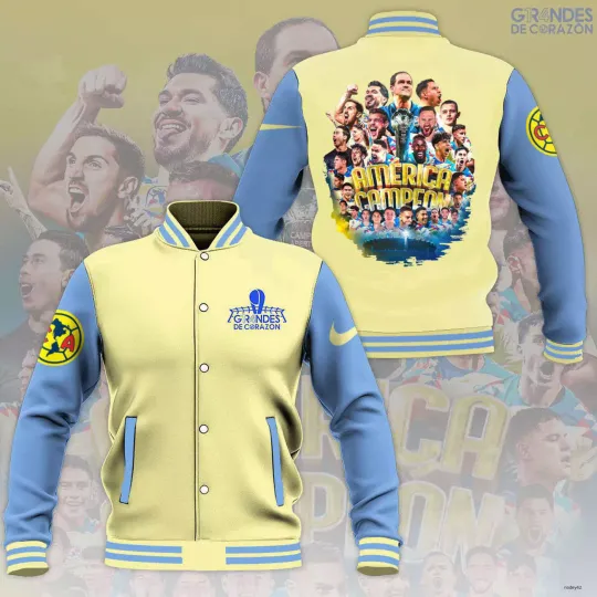 Discover Club América Liga MX Baseball Jacket For Fan, Lightweight Jacket Christmas Gift
