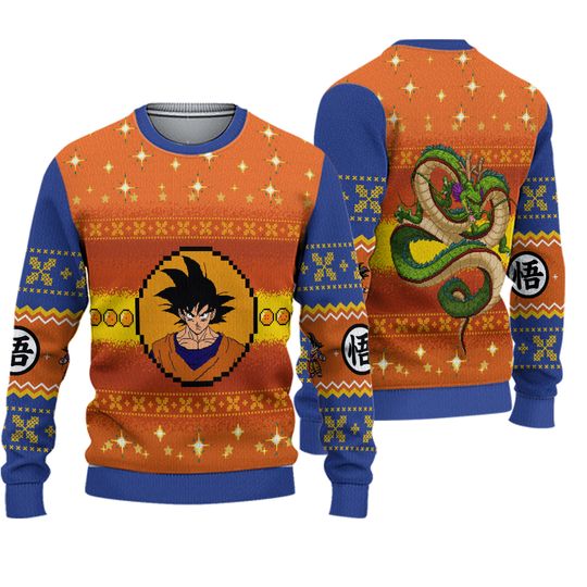 Discover Goku Christmas Ugly Sweater - Great Holiday Apparel for Dragon Ball Z Fans