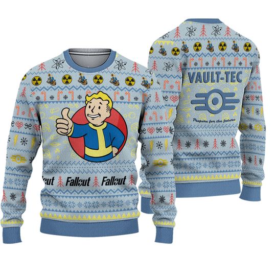 Discover Falllout Vault-tec Prepare For The Future Ugly Christmas Sweater
