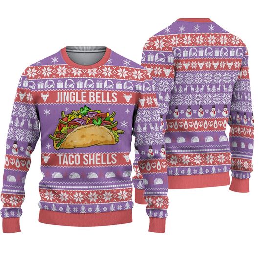 Discover Jingle Bells Taco Shells Christmas Sweater