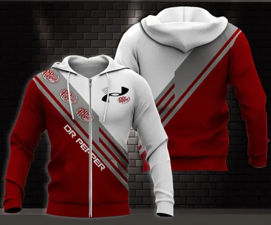 Discover Dr Pepper 3D All Over Print Zip Hoodie XTHS1622