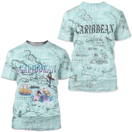 Discover 1992 Caribbean Islands All Over Print T-Shirt