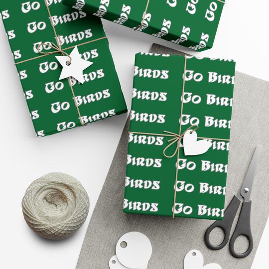 Discover Gift Wrap Paper, Philly Football Theme, Eagles Theme Wrapping Sheets