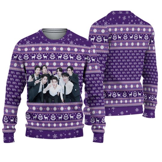 Discover BTS Ugly Christmas Kpop Sweater, Bangtan Santa Claus  Ugly Sweatshirt
