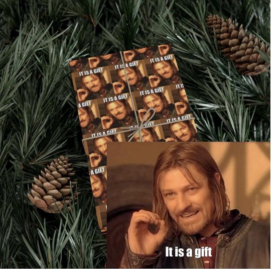 Discover LOTR 'It Is A Gift' - Gift Wrapping Paper