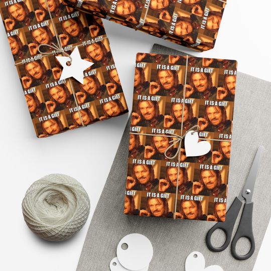 Discover It's A Gift Wrapping Paper, two!