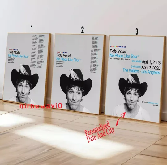 Discover Custom ROLE MODEL ‘No Place Like Tour’ World Tour 2025 Poster