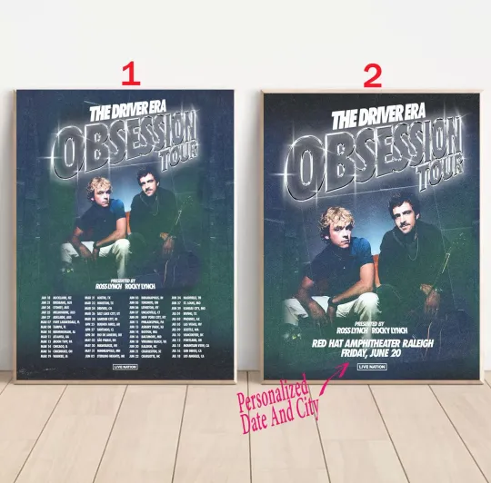 Discover Custom  The Driver Era OBSESSION TOUR 2025 Poster