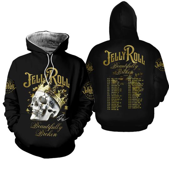 Discover Jelly Roll Beautifully Broken All The Destination In 2024 3D Hoodie