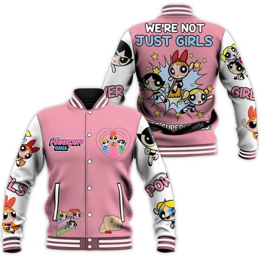 Discover The Powerpuff Girl Superheroes Baseball Jacket, Gifts for Friends