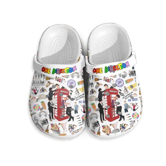 Discover Vintage One Direction World Tour Clogs, MClogsidnight Memories Sandals, One Direction Merch, Music Concert Tour