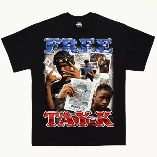 Discover Free Tay K T-shirt Tay K Rapper, Hip Hop Trap Shirt