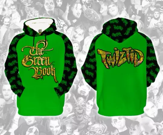 Discover 3d hoodie, Vtg 2003 Twiztid Green Book Album Hoodie
