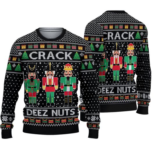 Discover Crack Deez Nuts Nutcracker ,Ugly Sweater Party, Ugly Sweater Ideas