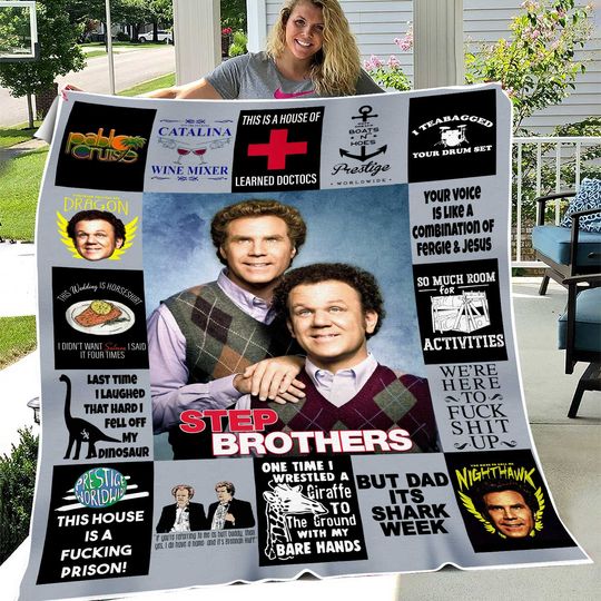 Discover Step Brothers Movie Fleece Blanket, Brennan Huff and Dale Doback Vintage