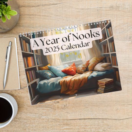 Discover Cozy Book Wall Calendar 2025 Bookish Gifts for Reader Women Book Lover Gift Reading Calendar