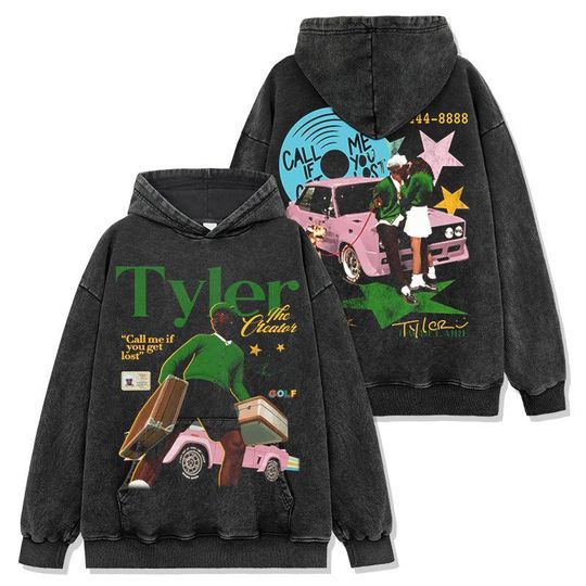 Discover Tyler The Creator Vintage Wash Hoodie Unisex