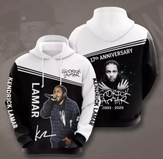 Discover Kendrick Lamar 17Th Anniversary 2003 2020 Signature 3D Hoodie US933
