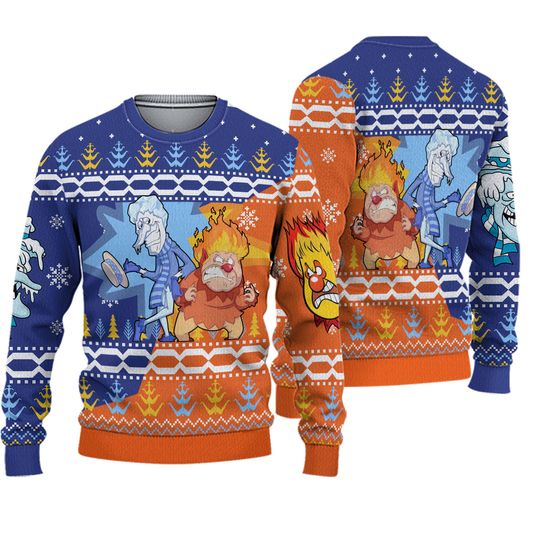 Discover Heat And Snow Miser The Year Without A Santa Claus Ugly Christmas Sweater