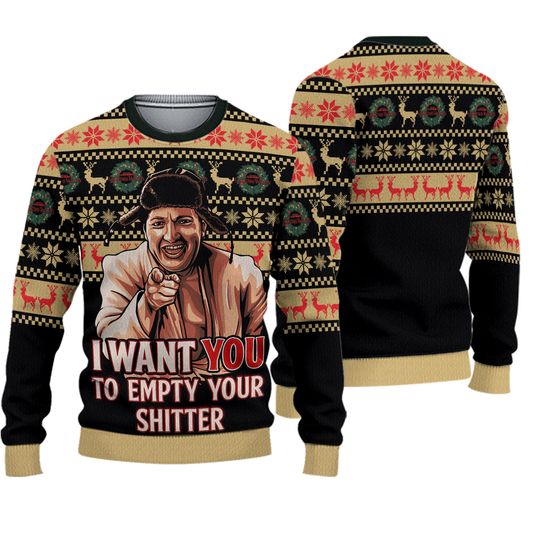 Discover Cousin Eddie Christmas Ugly Sweater, National Lampoons Christmas Vacation
