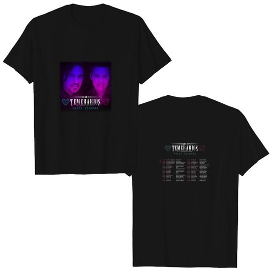 Discover Los Temerarios Band Tour Shirt Double Side Gift For Fans