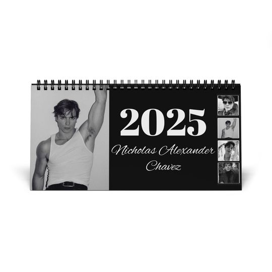 Discover 2025 Nicholas Alexander Chavez Desktop Calendar, Desk Calendar, 2025 Wall Calendar