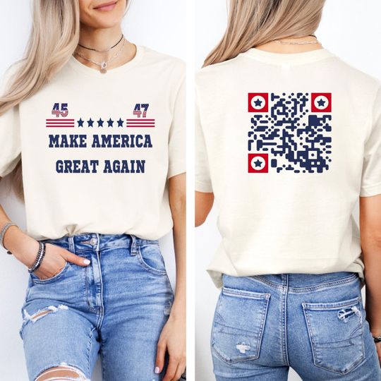 Discover Trump YMCA QR Code Dance Unisex Tee, Funny President Trump Shirt