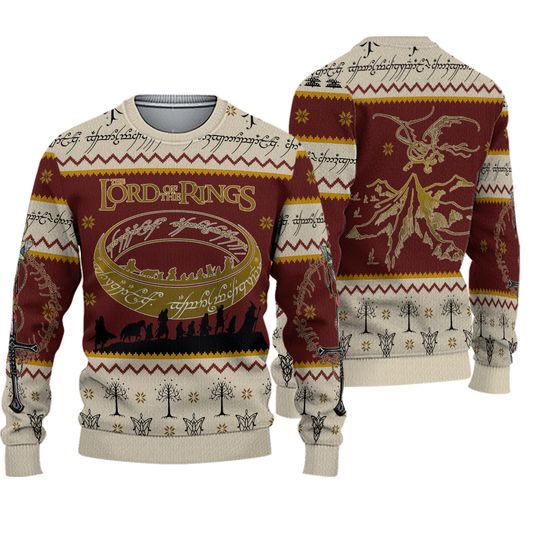 Discover The Lord Of The Rings Christmas Ugly Sweater