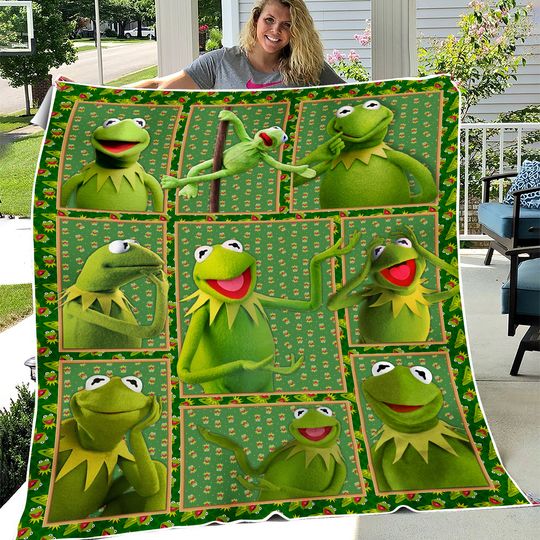 Discover Frog Blanket, K the frog Fleece Blanket