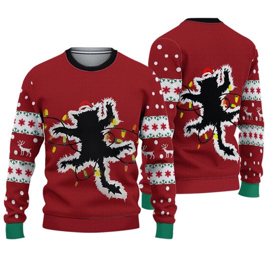 Discover Griswold Cat Wrapped in Christmas Lights Sweater, Custom Cat Ugly Sweater