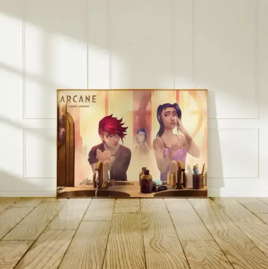 Discover Arcane Jinx and Vi Poster | League of Legends Wall Art