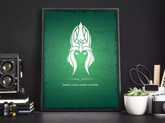 Discover Karthus Poster, League of Legends Karthus Quote, Gaming Wall Art Print